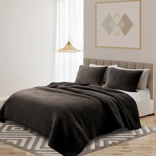 Reversible 3 Piece Quilt Set, Machine Washable and Tumble Dryable, All Season Quilt | Wayfair North America