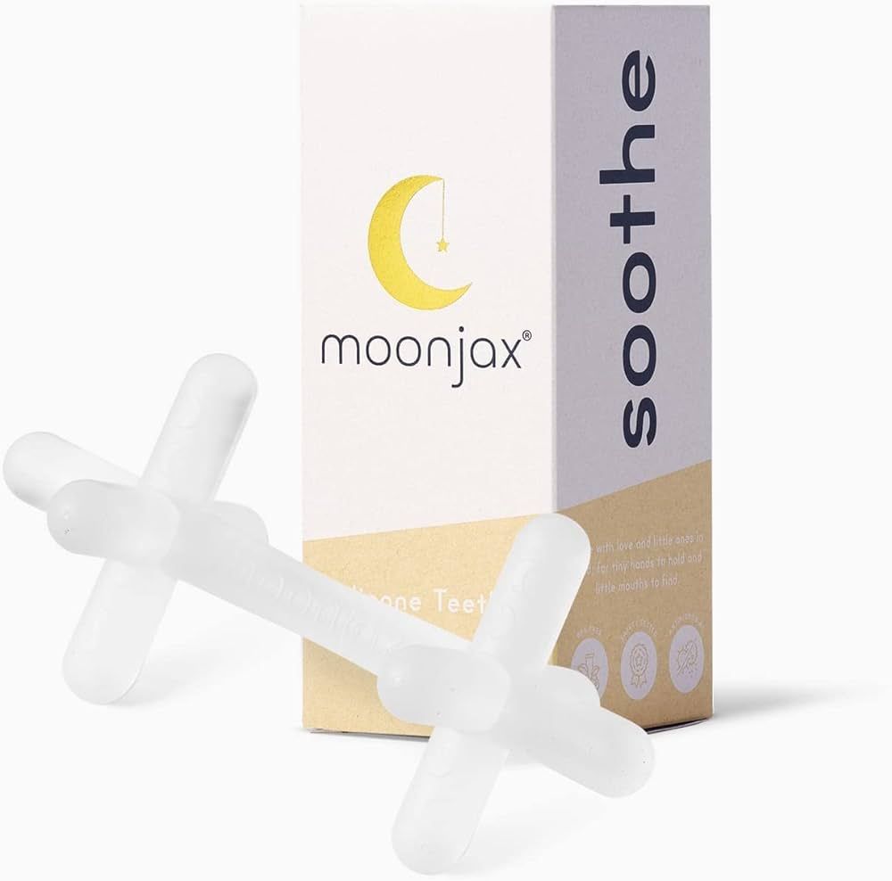 Moonjax Silicone Baby Teething Toys - Baby teether for Infants, Toddlers, Newborns, CPSIA Certifi... | Amazon (US)