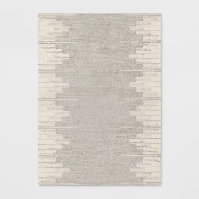 Modern Lines Plush Area Rug Cream - Threshold™ | Target