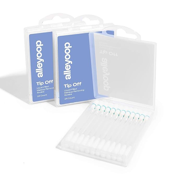 Alleyoop Tip Off Liquid-Filled Makeup Removing Swabs - 3-Pack x 24 Count - Easy-To-Use and Space ... | Amazon (US)