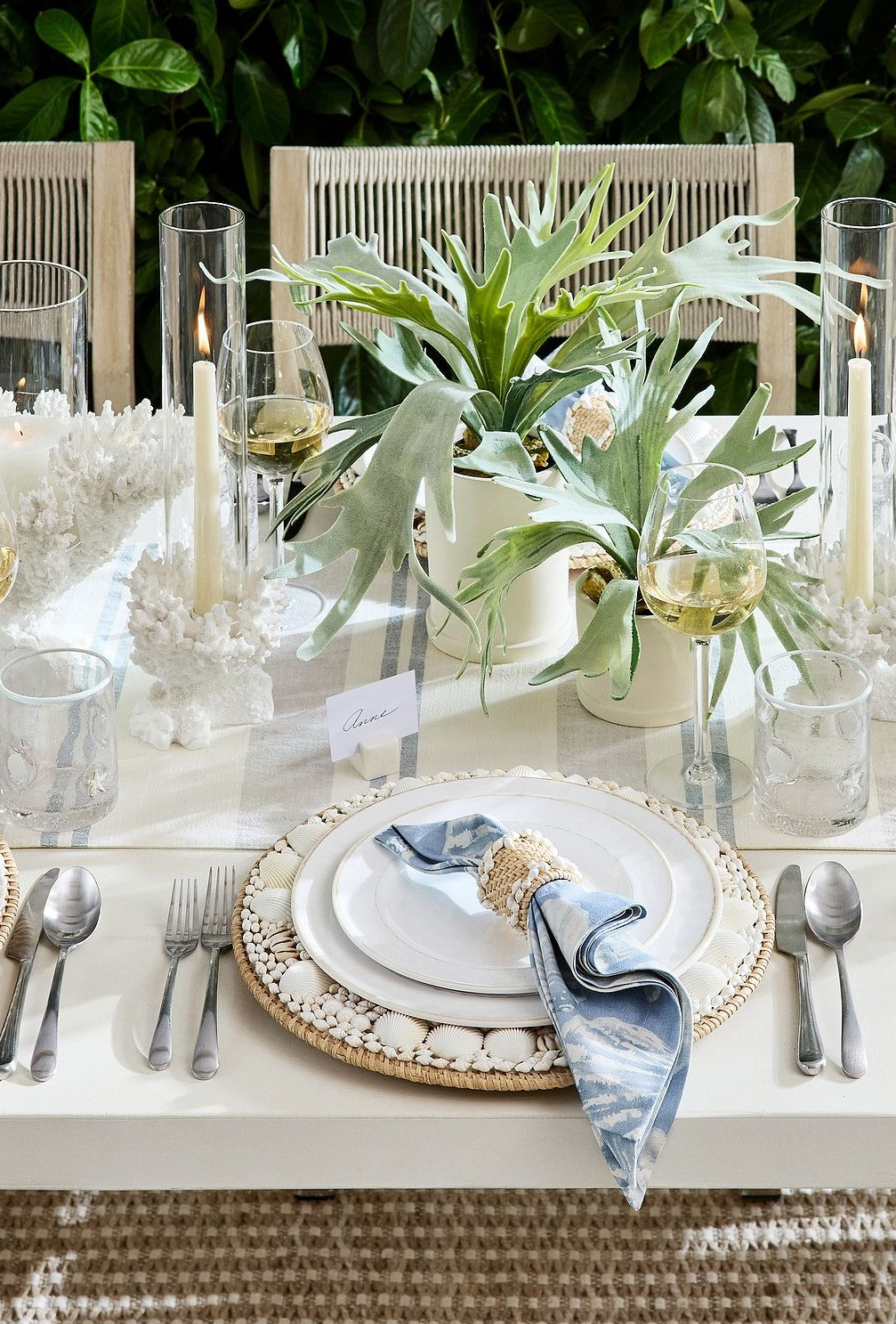 The prettiest shell chargers for summer #LTKHome #tablesetting 

 #LTKSeasonal