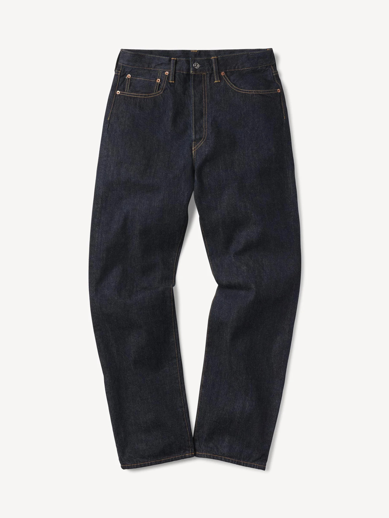 D018 Japanese Loomstate Selvedge Full Saddle Jean - Buck Mason- Modern American Classics | Buck Mason