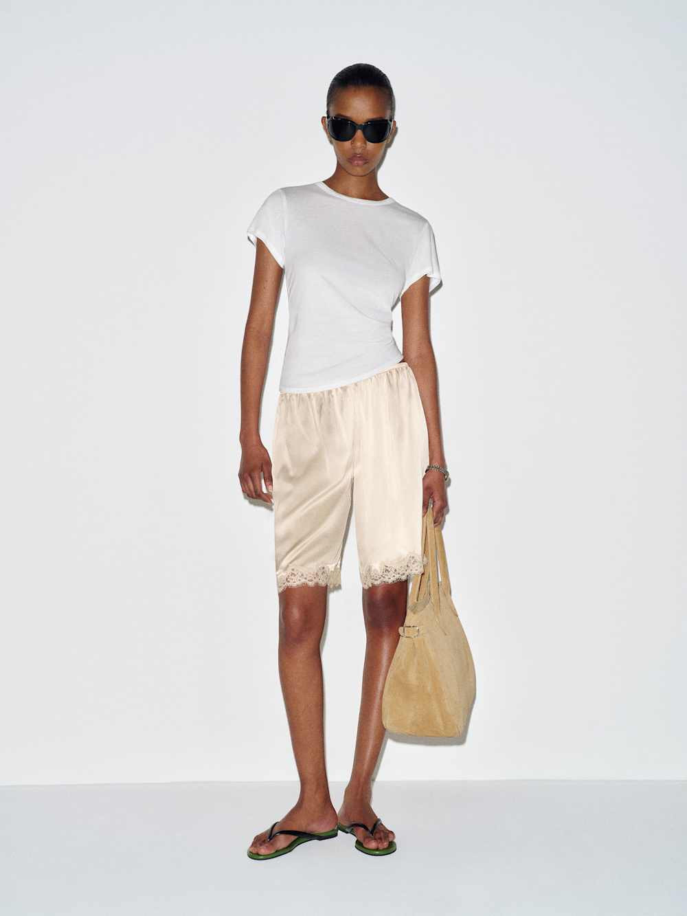 Clara Silk Bermuda Short | Reformation (Global)