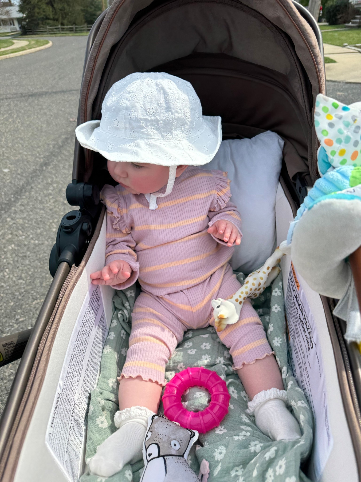 Target cloud island baby girl 6-9 month shirt and pants set 💛 and Carters baby sun hat 

#LTKBaby #LTKmomlife