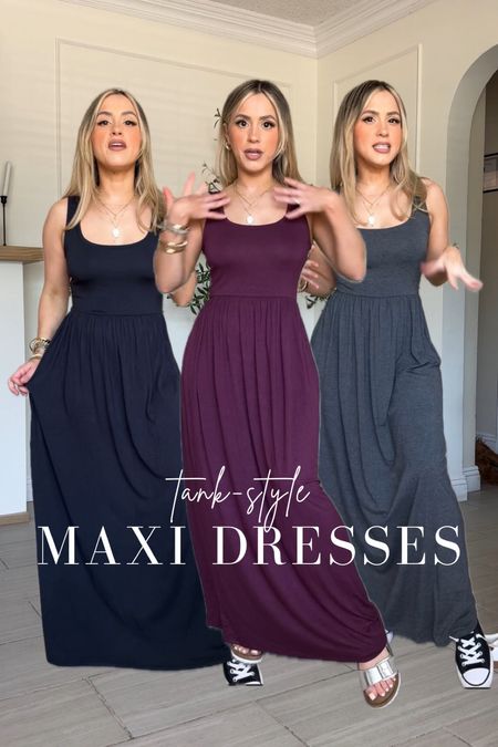 My favorite tank style maxi dresses ✨🙂‍↔️ perfect for SPRING & SUMMER

✔️ Size down! They run big and oversized. I'm wearing mine in XS
✔️ great option for a growing belly!
✔️ Amazing for hot weather! 


#LTKU #LTKstyletip #LTKfindsunder50