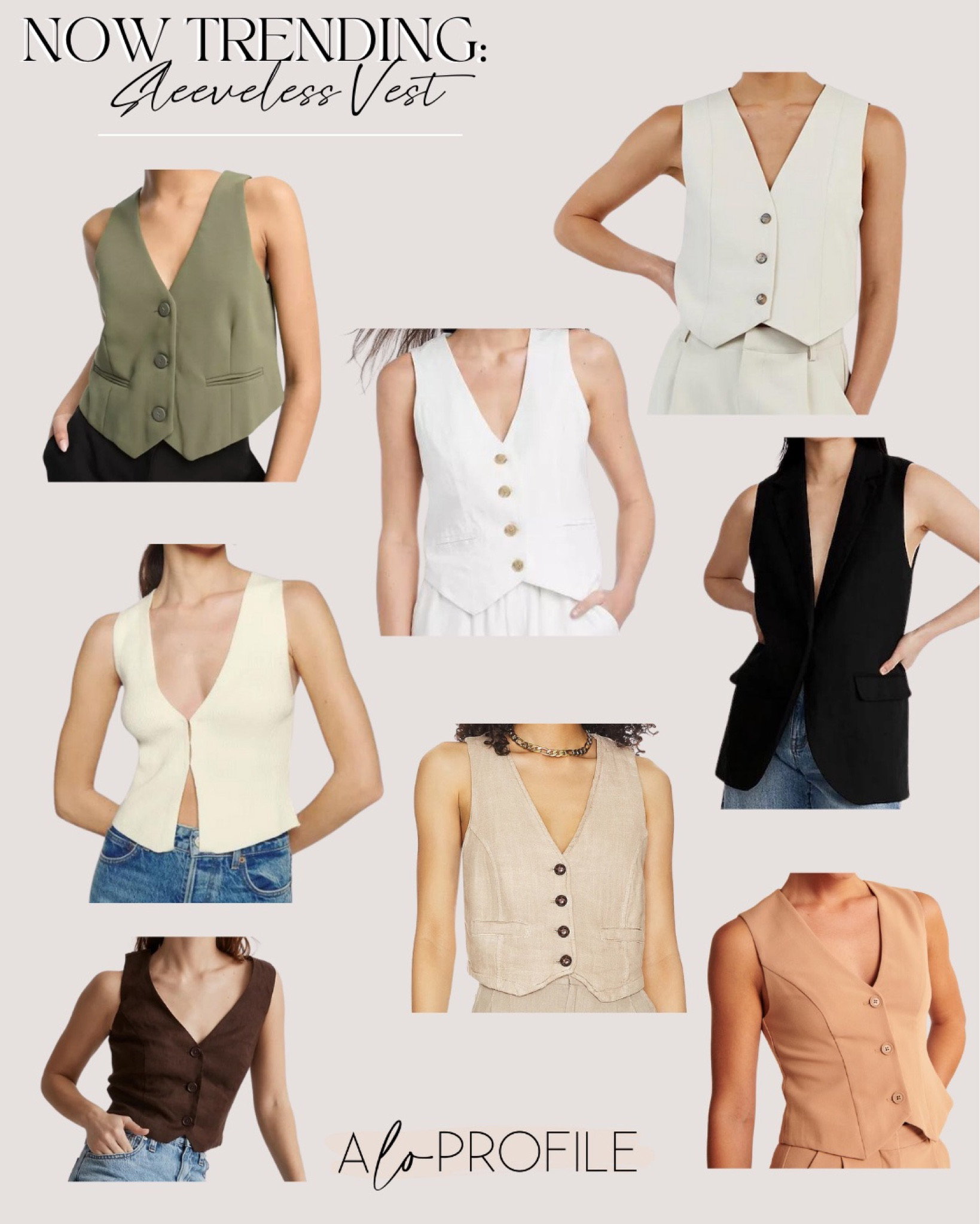 Sleeveless vests now trending! So chic & great for summer. // summer top, summer outfit, matching set, vest outfit

#LTKstyletip