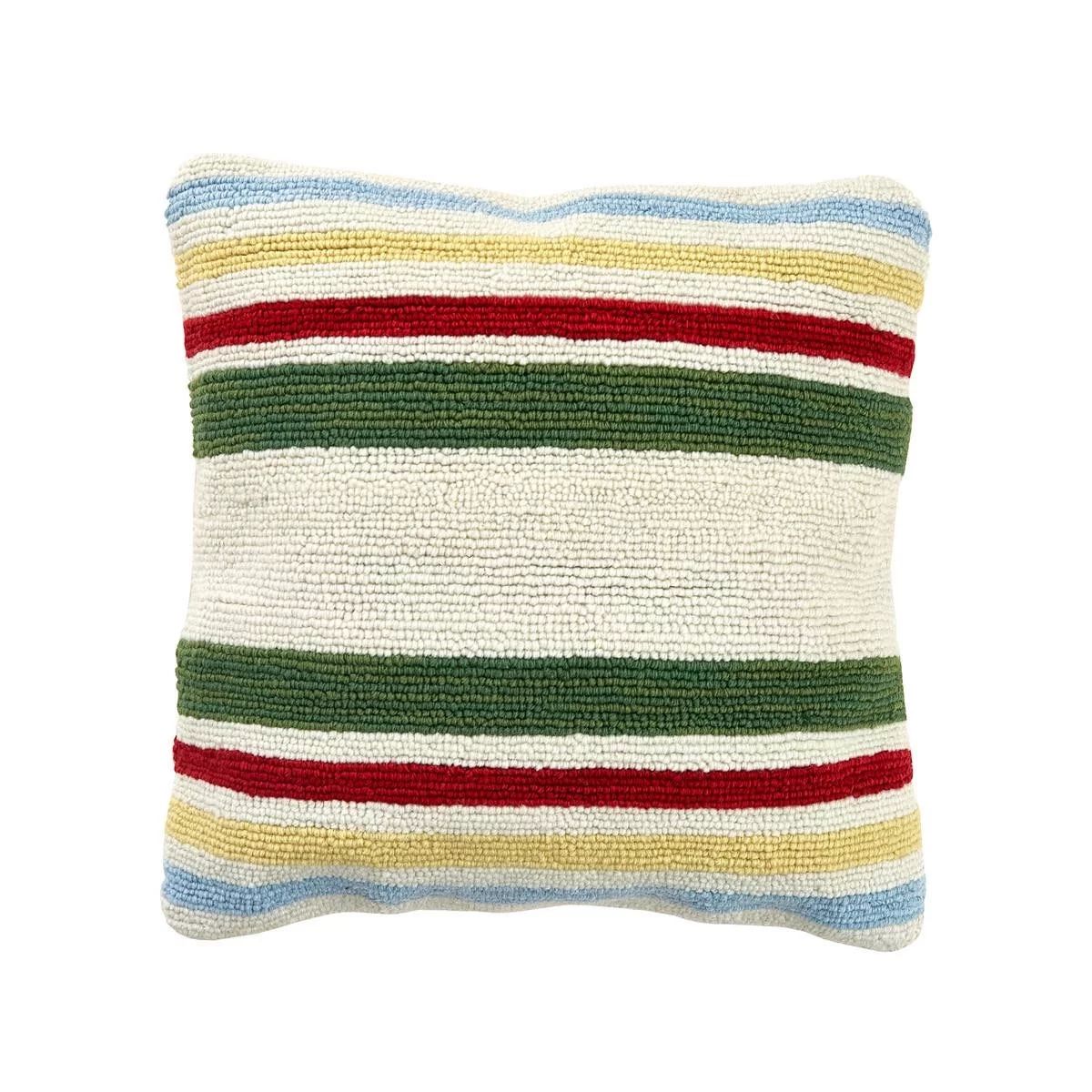 Park Designs Camp Stripe Hooked Pillow - 18x18  USD$80.44You save $0.00     Price when purchased ... | Walmart (US)