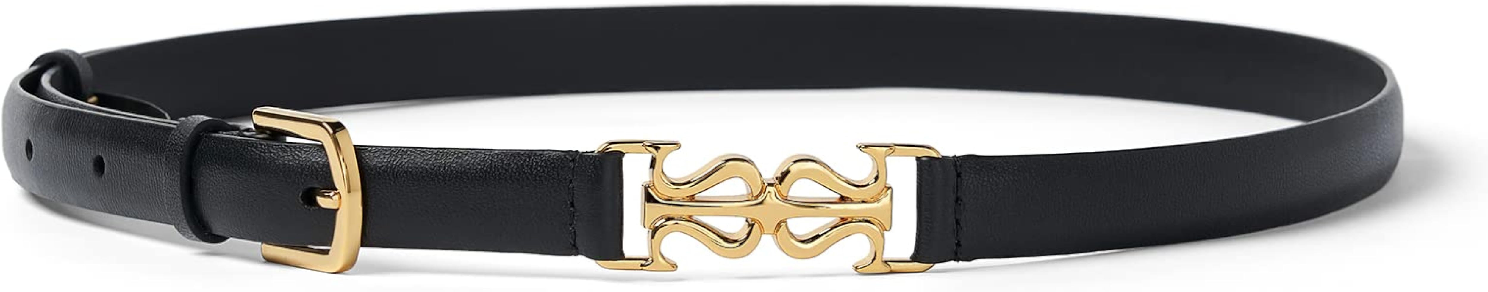 LilySilk Womens Clasp Leather Skinny Belt for Dresses Pants & Jeans, Adjustable & Stretchable Wai... | Amazon (US)