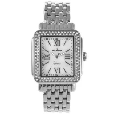 Peugeot Women's 36X30mm Silver Tank Top Bracelet Watch Panther Link Bracelet | Belk