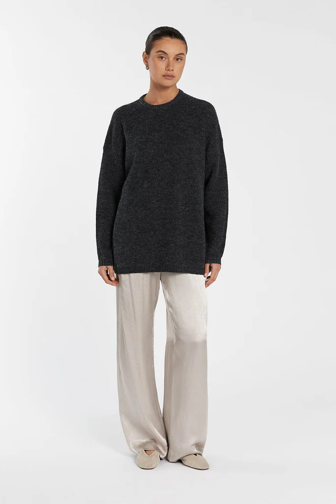 ANDERSON CHARCOAL MARLE KNIT JUMPER | DISSH