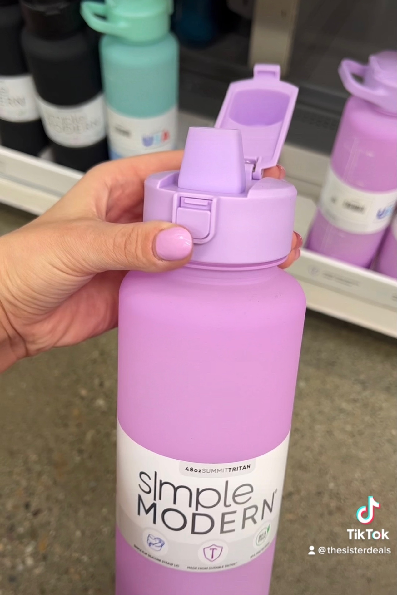 These new water bottles at Walmart are non spill proof and so cute 

#LTKFind