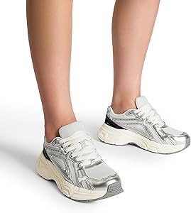 DREAM PAIRS Women's Platform Chunky Liv Fashion Sneakers Walking Lace-Up Comfortable Y2K-Style Sn... | Amazon (US)