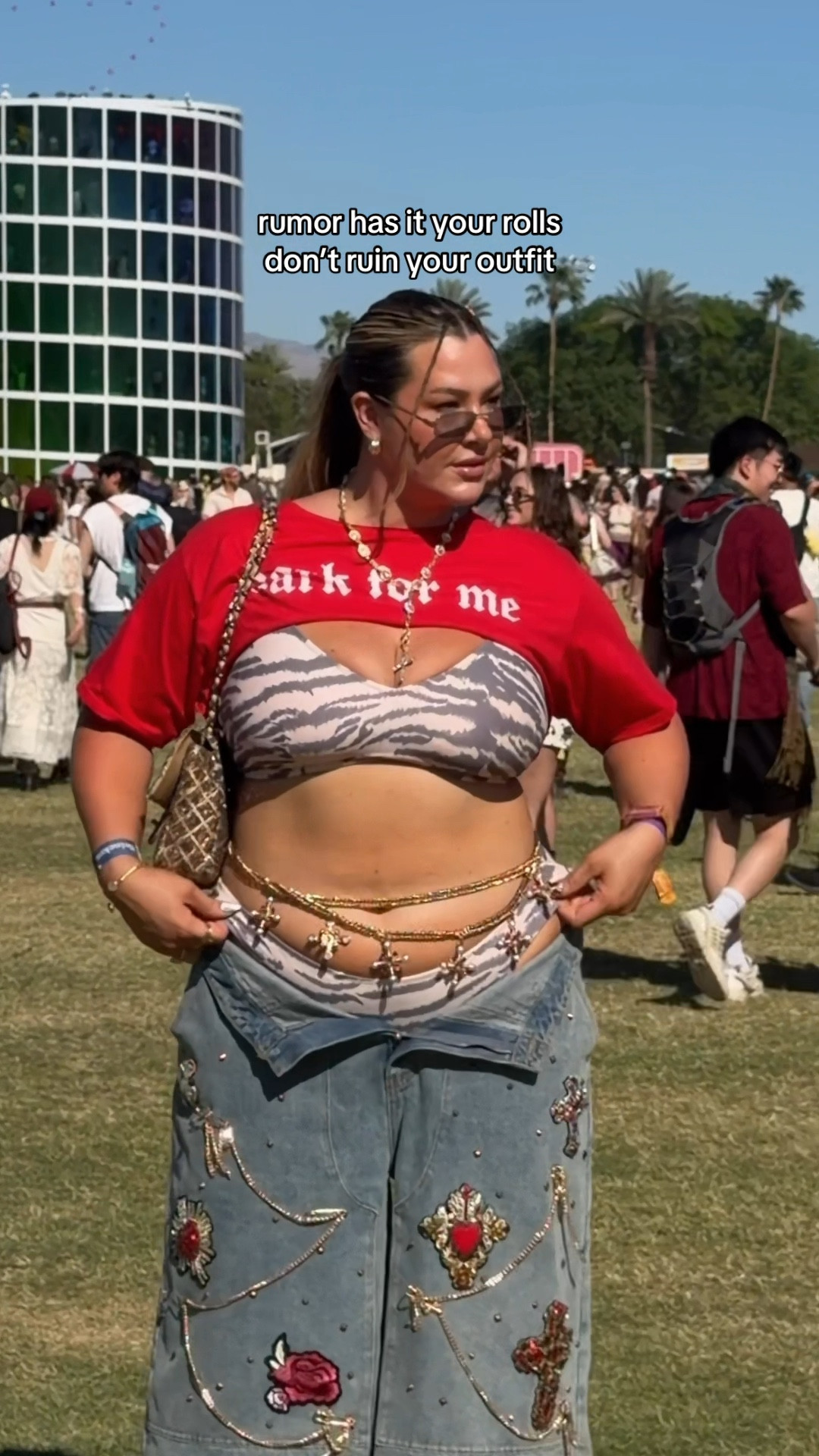 i said what i said 🙂‍↔️🤏🏼 let em out girl, ya look cuteeeee! my day 2 coachella outfit ✨

#LTKootd #LTKFestival #LTKMidsize