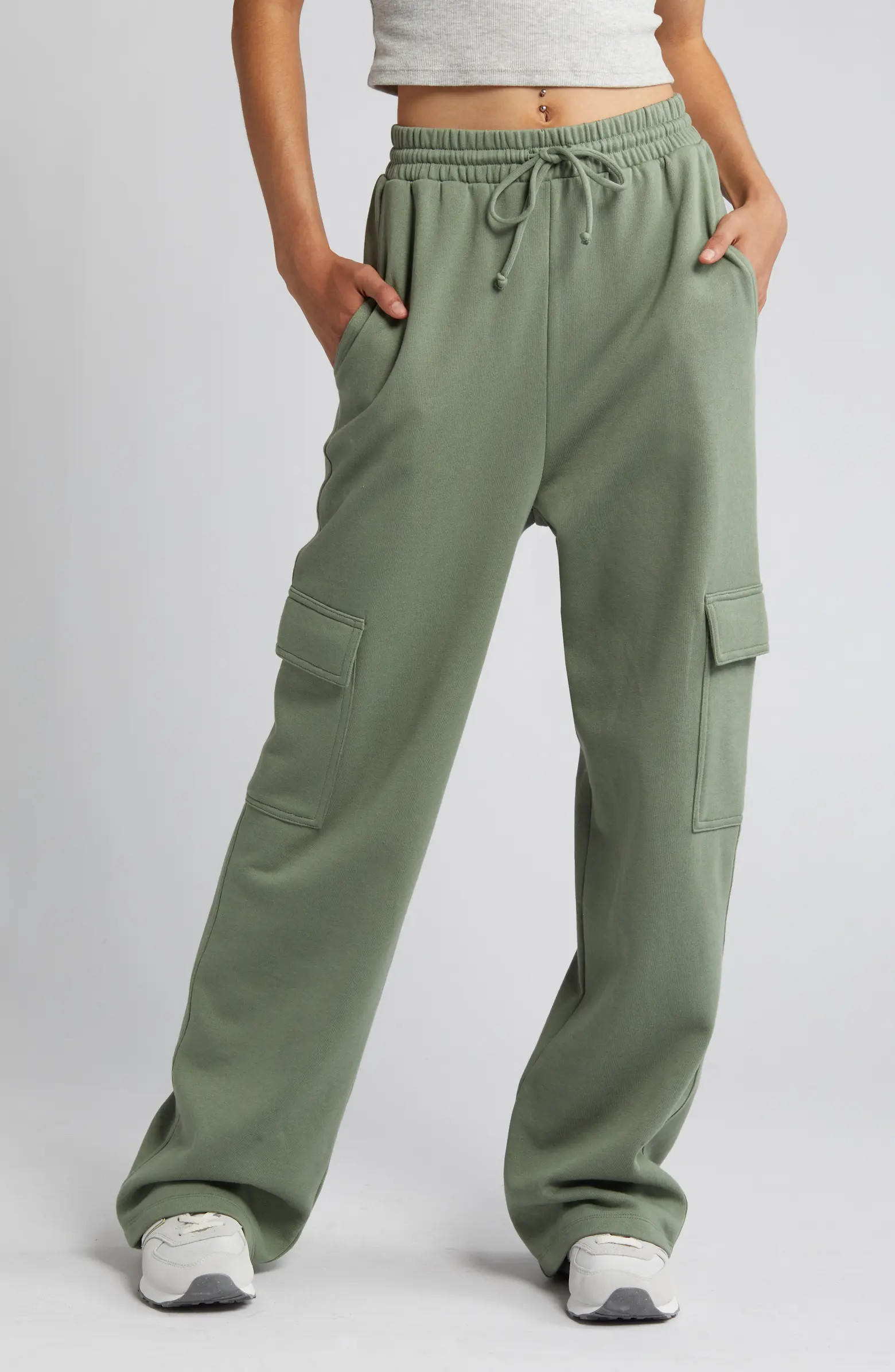 Wide Leg Cargo Sweatpants | Nordstrom