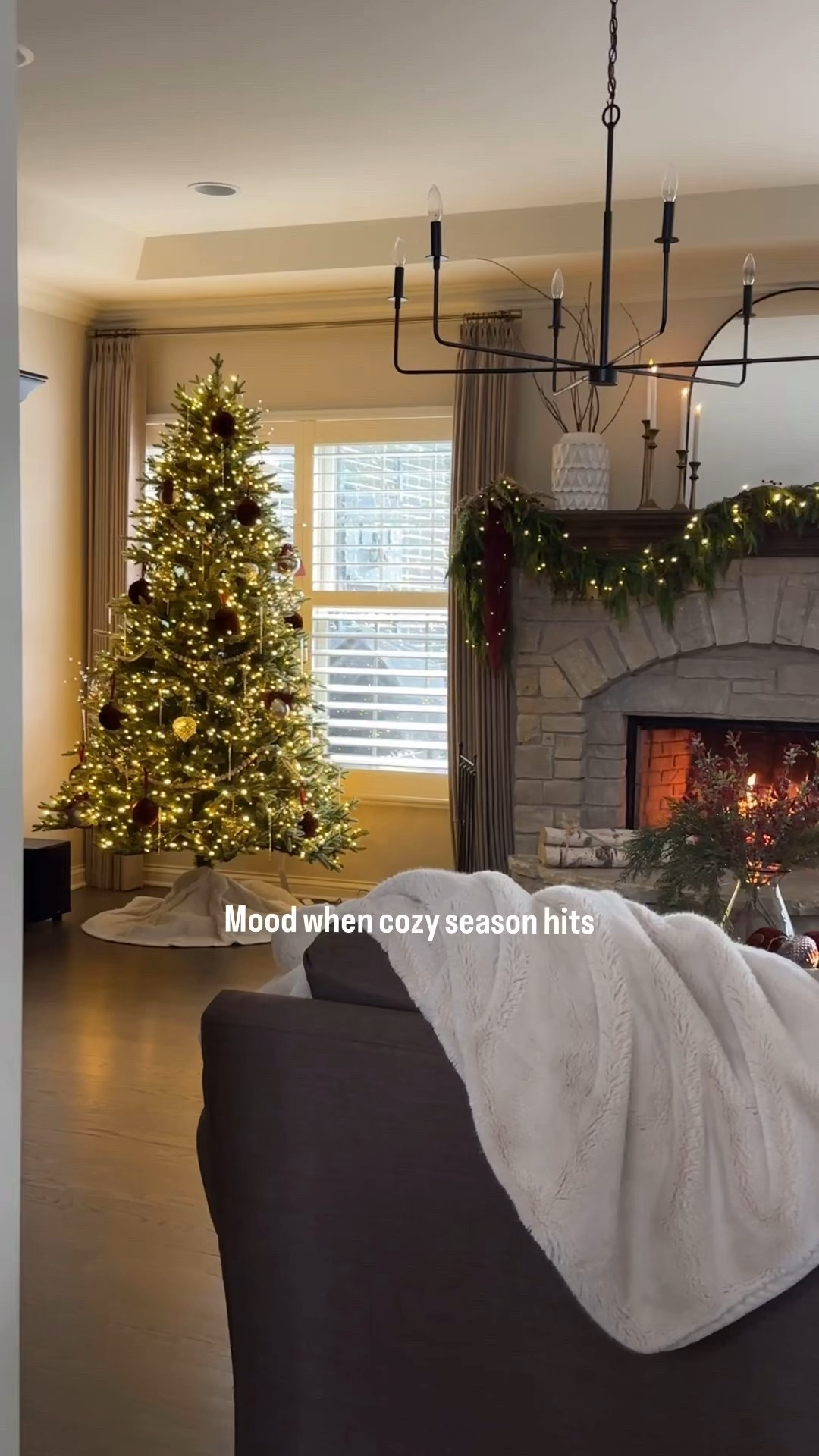 Cozy season in the family room. Adding a pop of color this year. ♥️ 

#LTKHome #LTKSeasonal #LTKHoliday