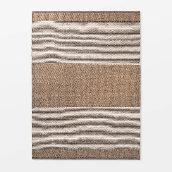 Hillside Hand Woven Wool Cotton Area Rug Brown - Threshold™ designed with Studio McGee | Target