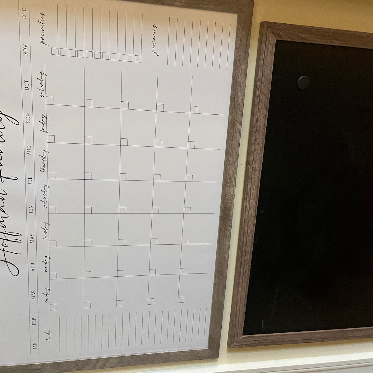 Personalized Dry Erase Wall Calendar with Custom To do list and Notes Organization Sections, Larg... | Etsy (US)