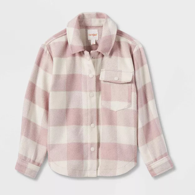 Girls' Plaid Shirt Shacket - Cat & Jack™ | Target