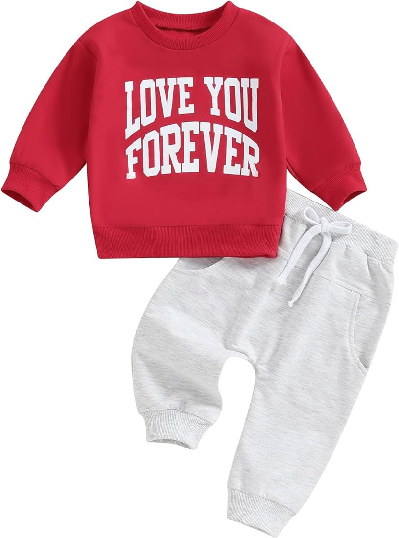 Sprifallbaby Toddler Newborn Baby Boy Outfit Bro Long Sleeve Sweatshirts Pants Clothes Set Infant... | Amazon (US)