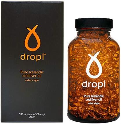 Dropi Cod Liver Oil 2000mg - Omega 3 - Extra Virgin - 180 Capsules | Amazon (US)