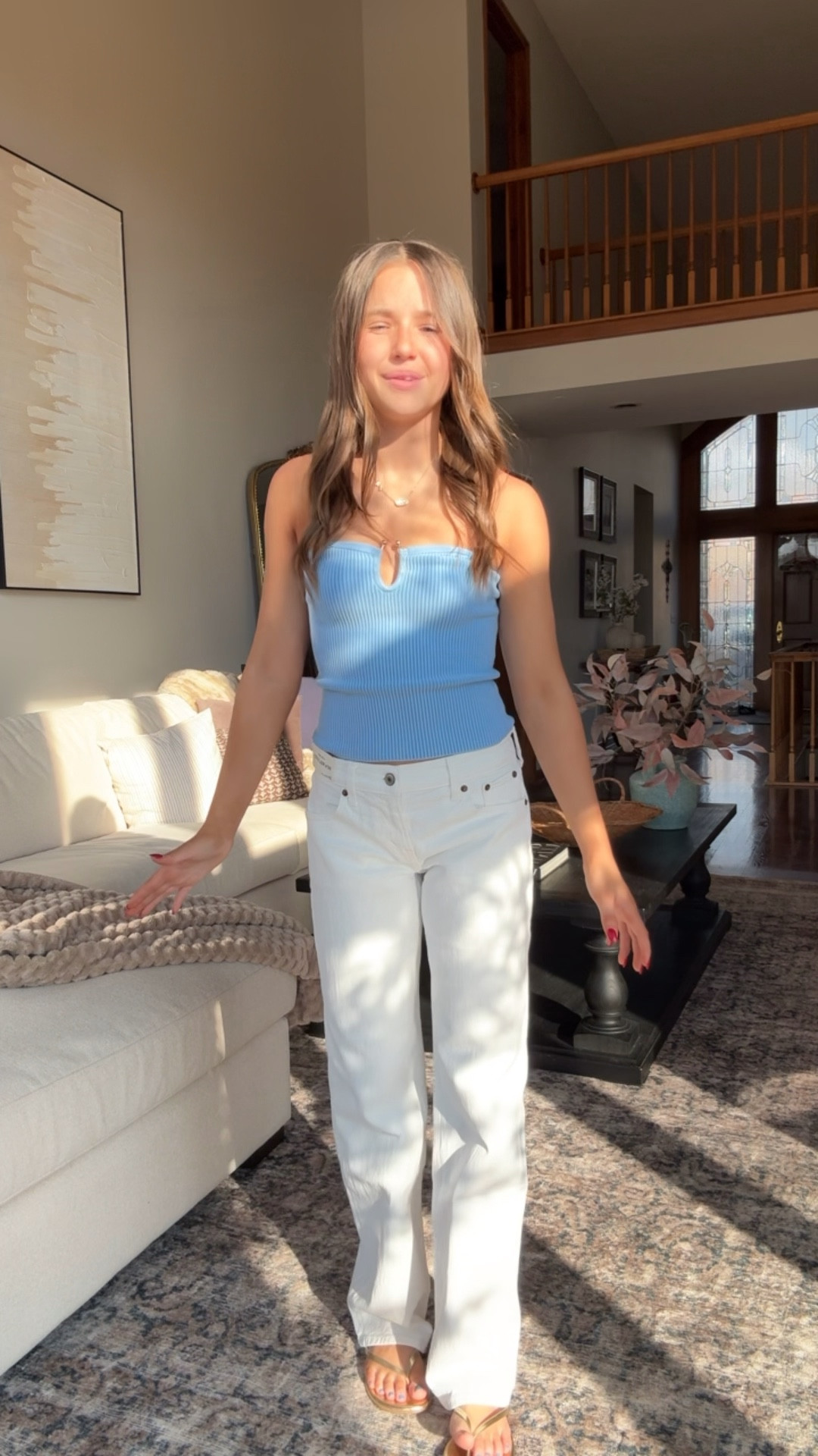 Teen style. 
Jeans 24 regular
XS top 

#LTKKids #LTKSeasonal