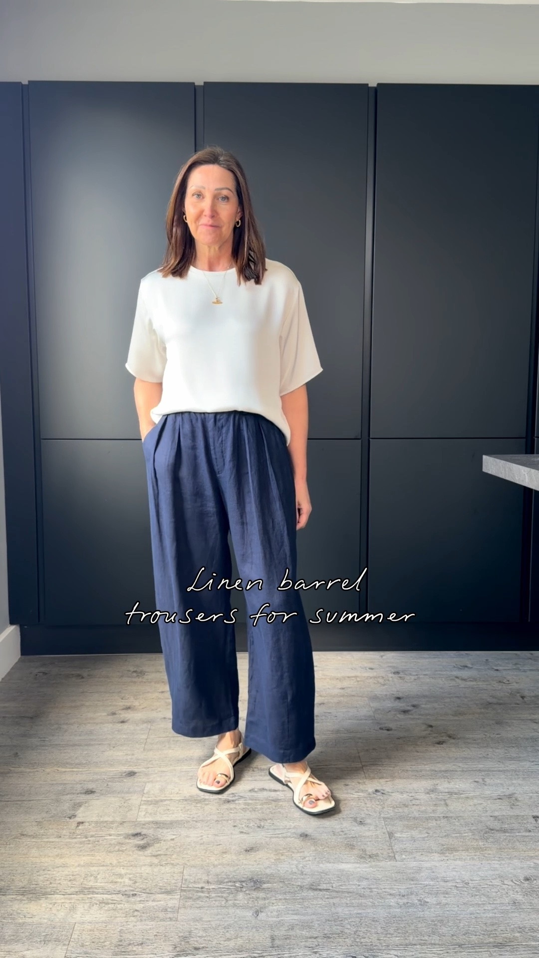 The most flattering, affordable linen barrel trousers are now back in stock!
These were so popular last time I thought I’d share them again now they’re back. 
These are light and soft and they move beautifully. The length is also lovely - I’m 5’7 for reference.
There is a matching shirt to make the perfect co ord - and they also come in white and pale pink. 
I wear a medium in these x

#LTKsummer #LTKover50style #LTKstyletip