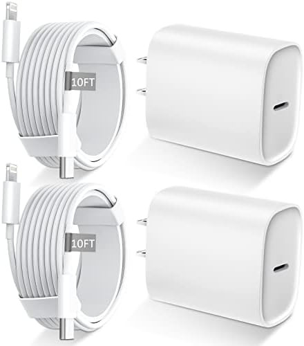 iPhone 13 12 11 Fast Charger [MFi Certified],10FT Long Fast Charging Lightning Cable with 20W USB... | Amazon (US)