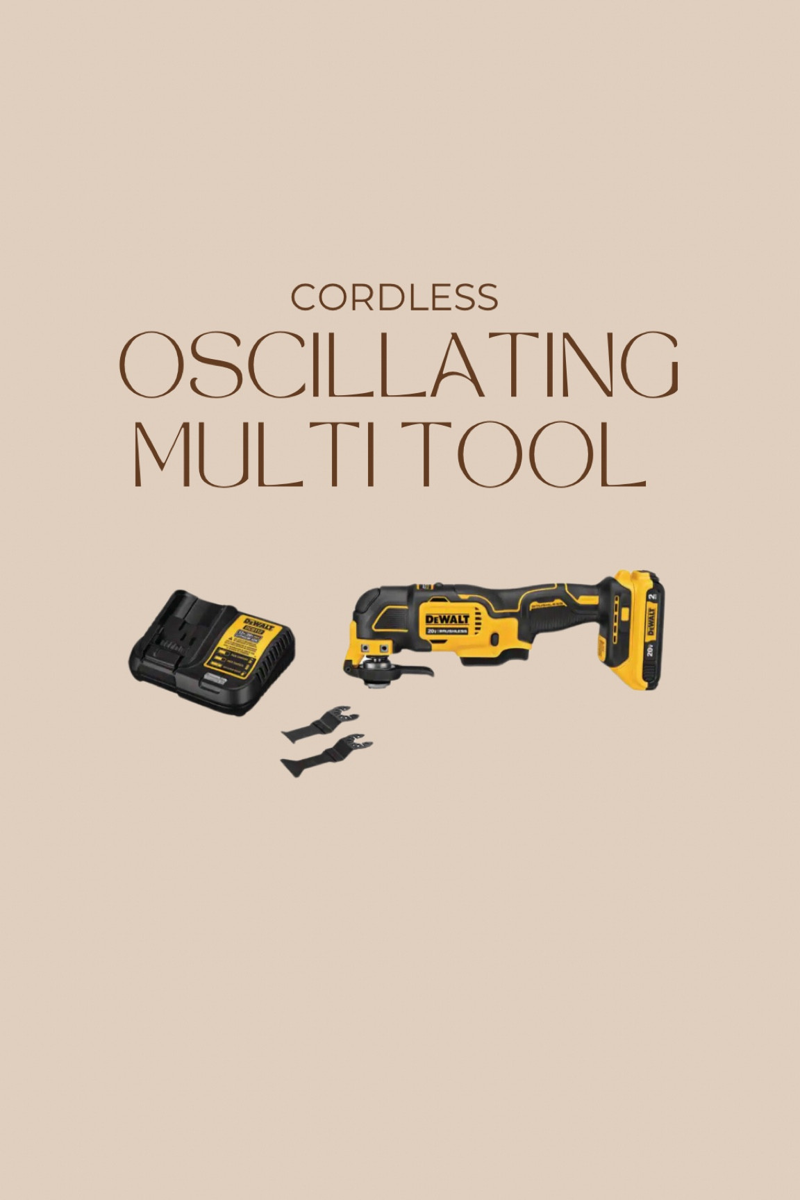 Cordless oscillating multi tool on sale! 

Dewalt - DIY 

#LTKFindsUnder100 #LTKSaleAlert #LTKHome