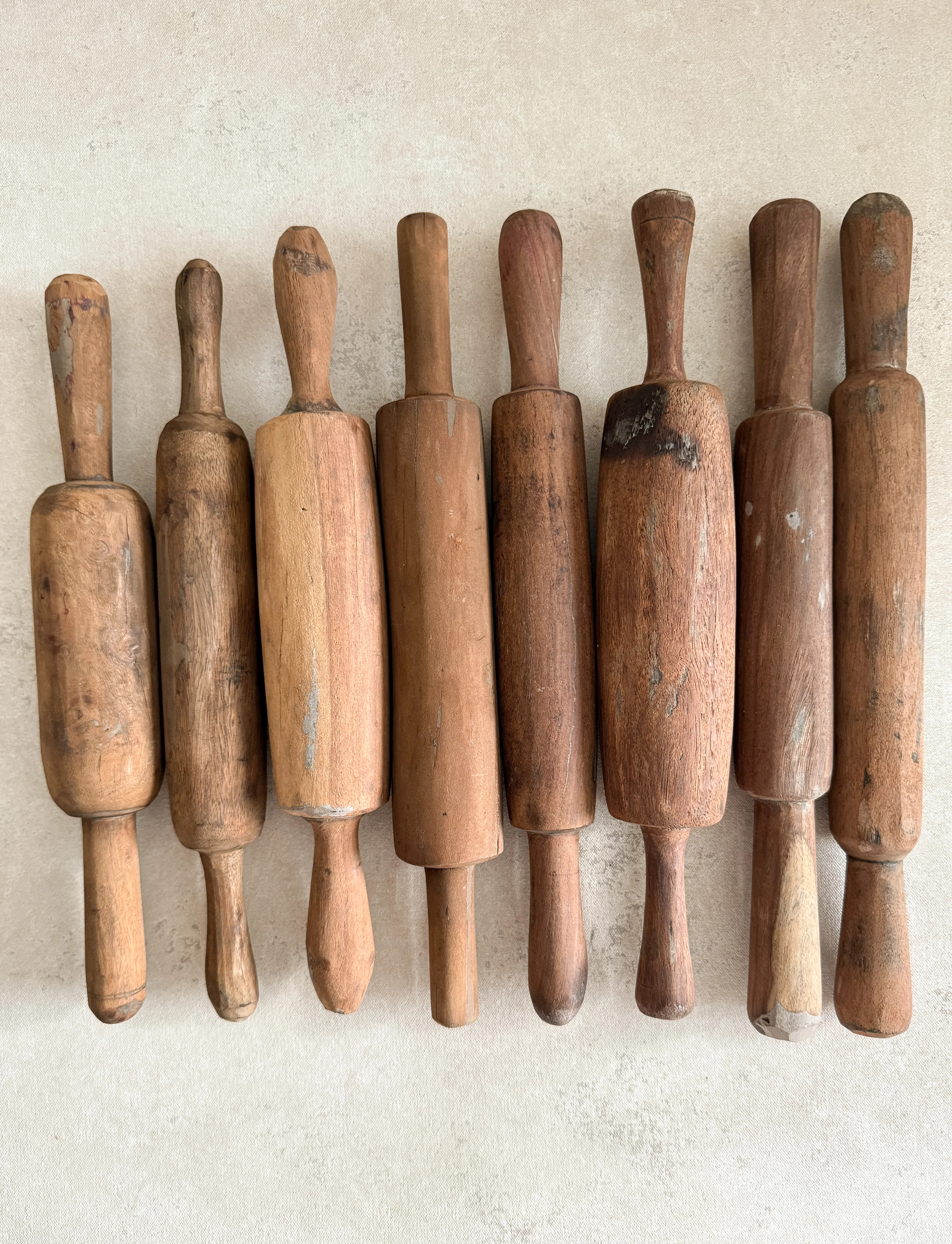 Vintage Found Chapati Roller, Medium | Cottage and Key