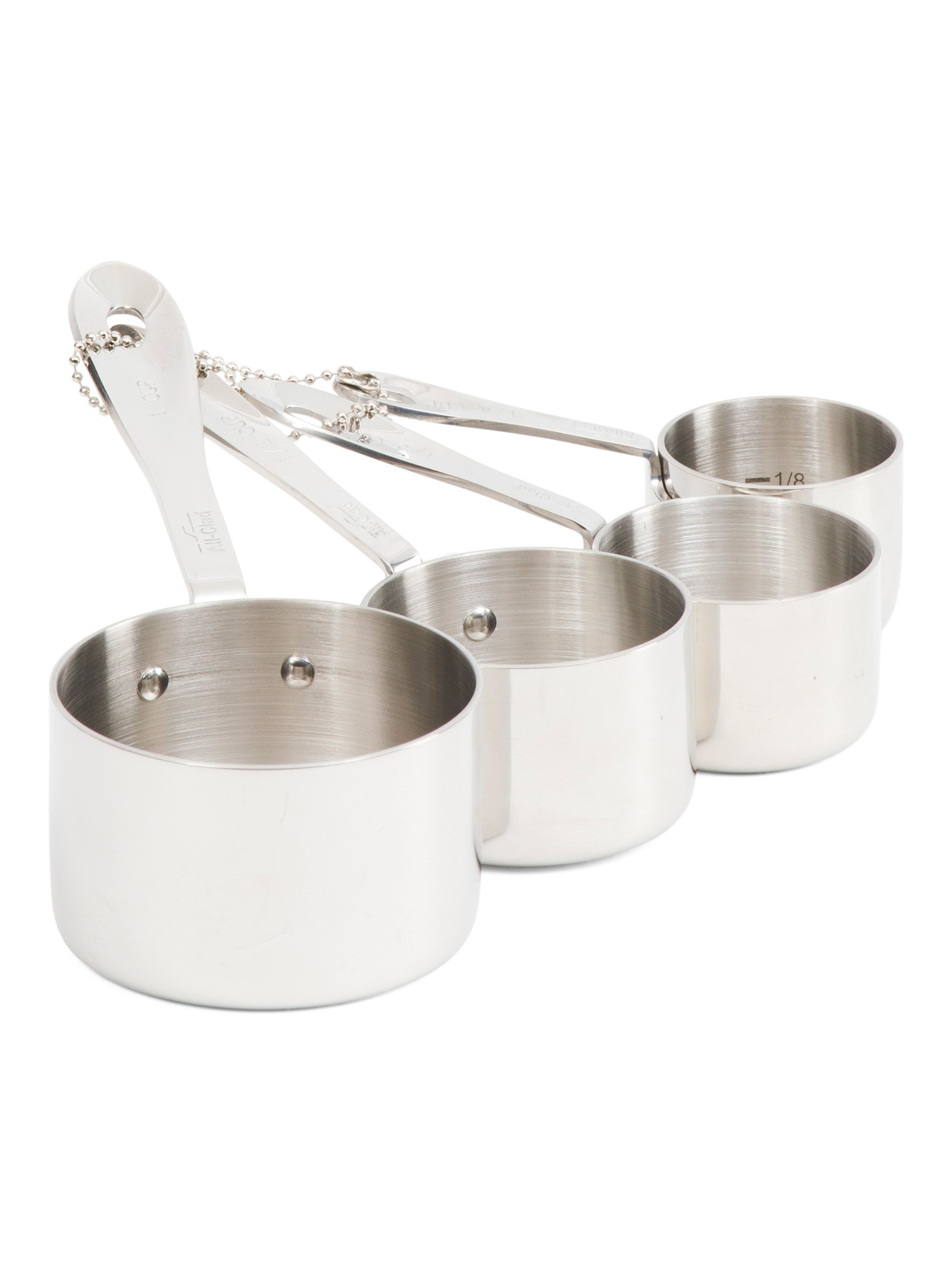 4pc Stainless Steel Triply Measuring Cups Set | TJ Maxx