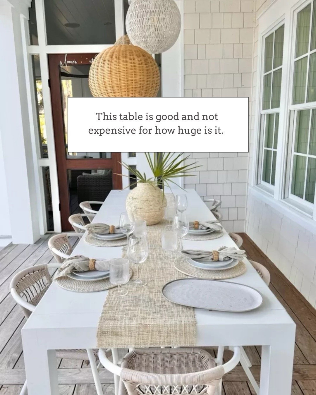 Great outdoor table and very affordable 🙌🏻🙌🏻

#LTKHome #LTKSeasonal