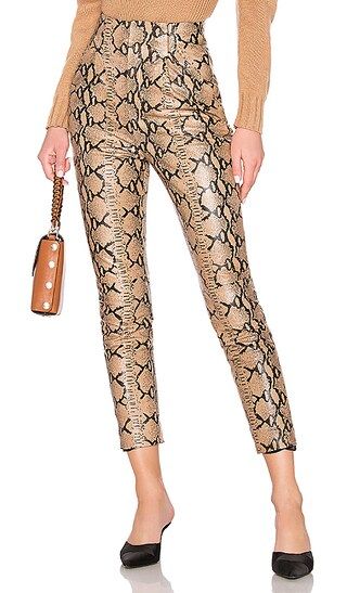 LPA Leather High Waist Pant in Snake | Revolve Clothing (Global)