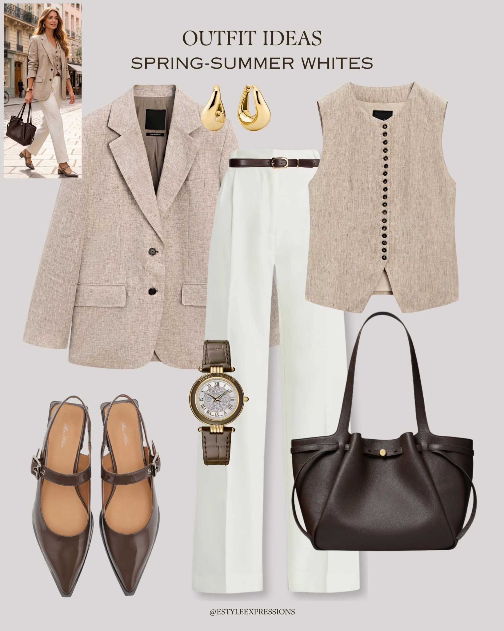 Spring Summer Whites!✨🤍 Easy outfits to keep things light, fresh, and effortless

#LTKWorkwear #LTKSaleAlert #LTKootd