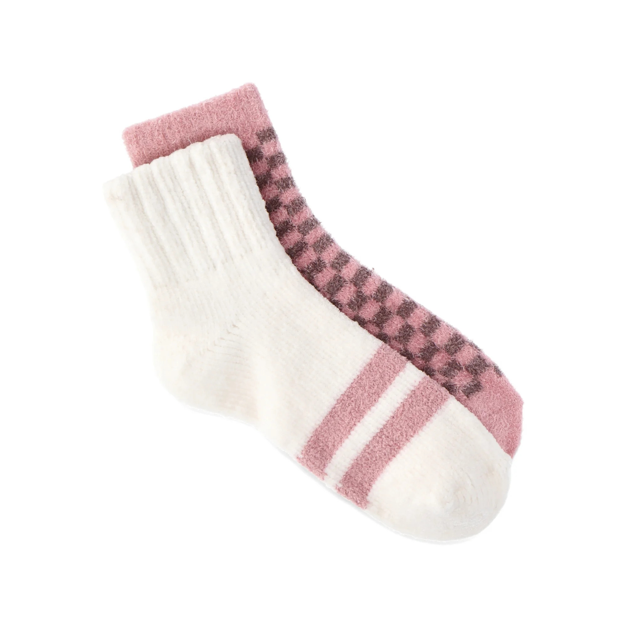 No Boundaries Cozy Socks, 2-Pack, Women's | Walmart (US)