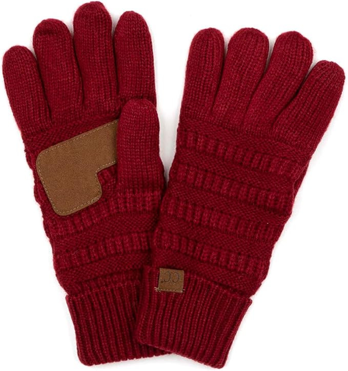 Funky Junque’s Beanies Matching Winter Lined Warm Knit Touchscreen Texting Gloves | Amazon (US)