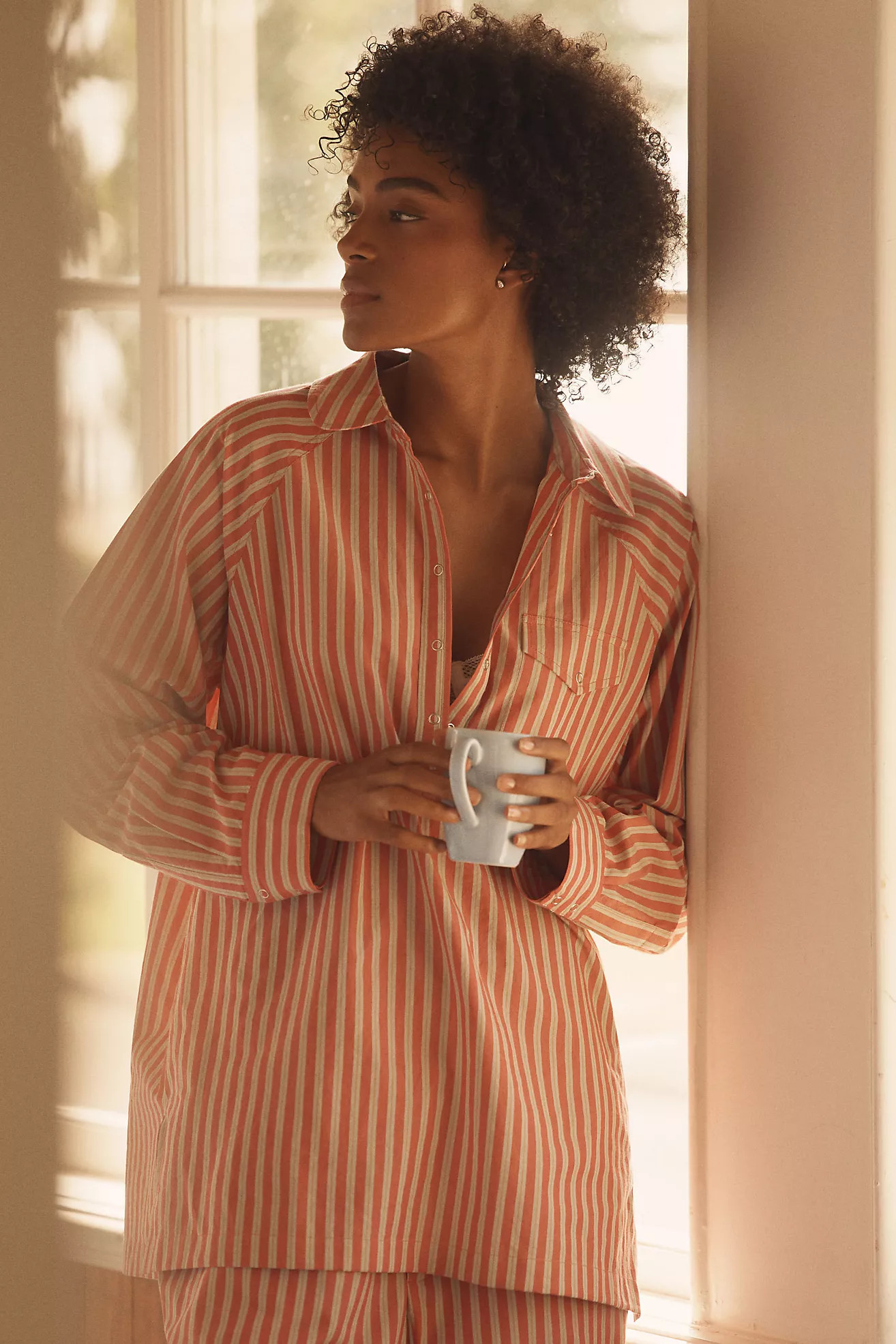LyreBird Long-Sleeve Popover Shirt | Anthropologie (US)
