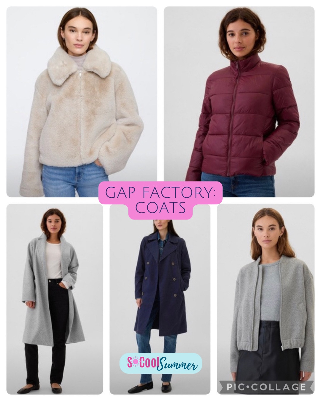 Coats at Gap Factory.

#hocsummer #coolsummer #lightsummer #truesummer #softsummer #pastelsummer #darksummer #brownsummer #sweetpeasummer #summerpalette #summerfinds

#LTKSaleAlert #LTKHoliday #LTKSeasonal