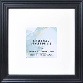 Black 5" x 5" Square Frame with Mat, Lifestyles™ by Studio Décor® | Michaels | Michaels Stores