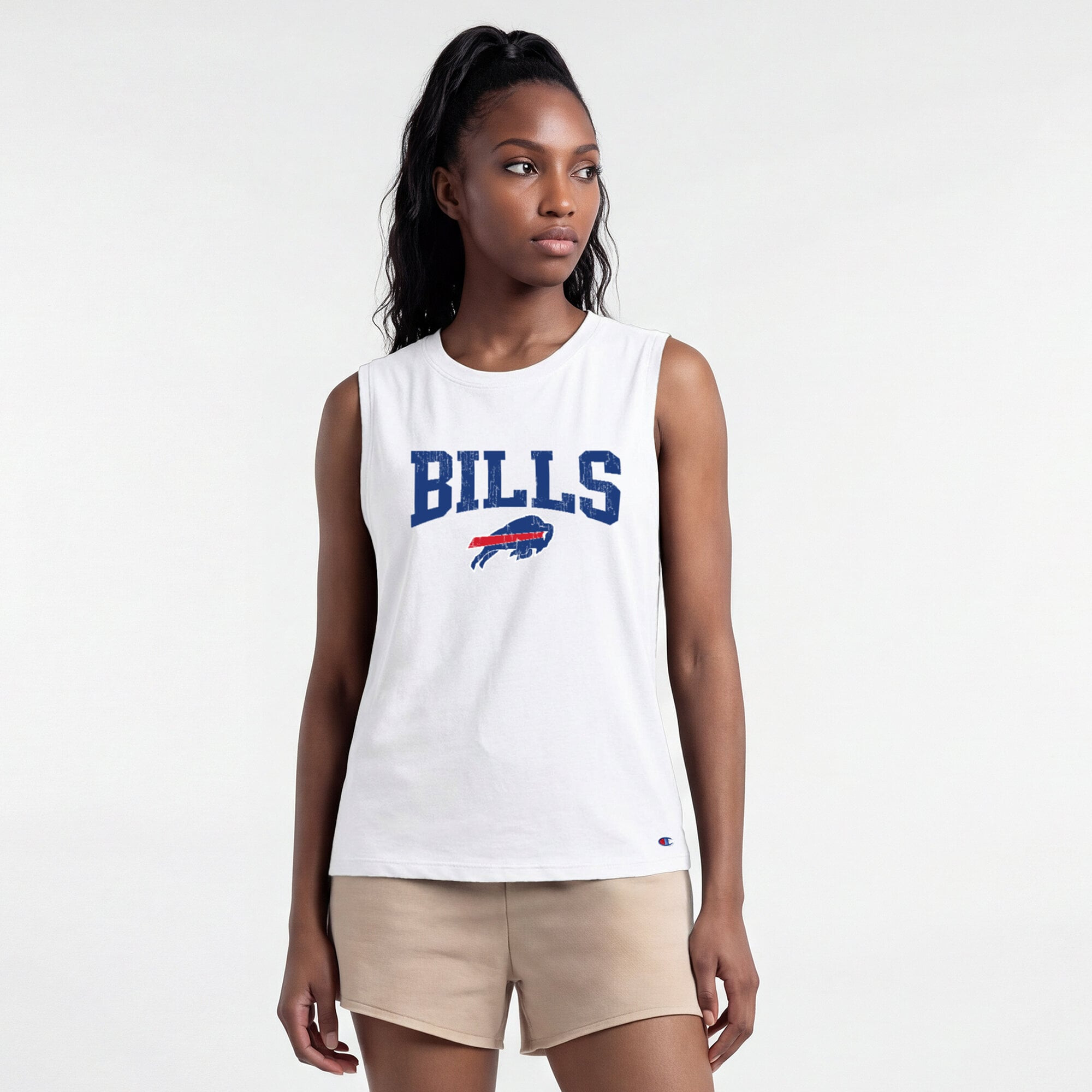 Buffalo Bills Champion Women's Muscle Tank Top - White | Fanatics