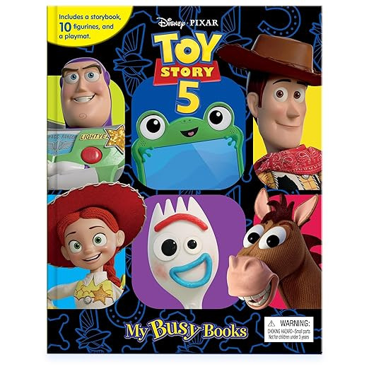 Disney / Pixar Toy Story 5 My Busy Books - Storybook, 10 figurines, playmat      Board book – P... | Amazon (US)