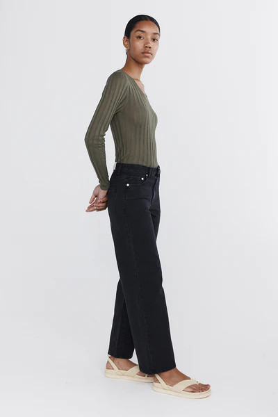 WIDE LEG JEAN - BLACK | Marle 