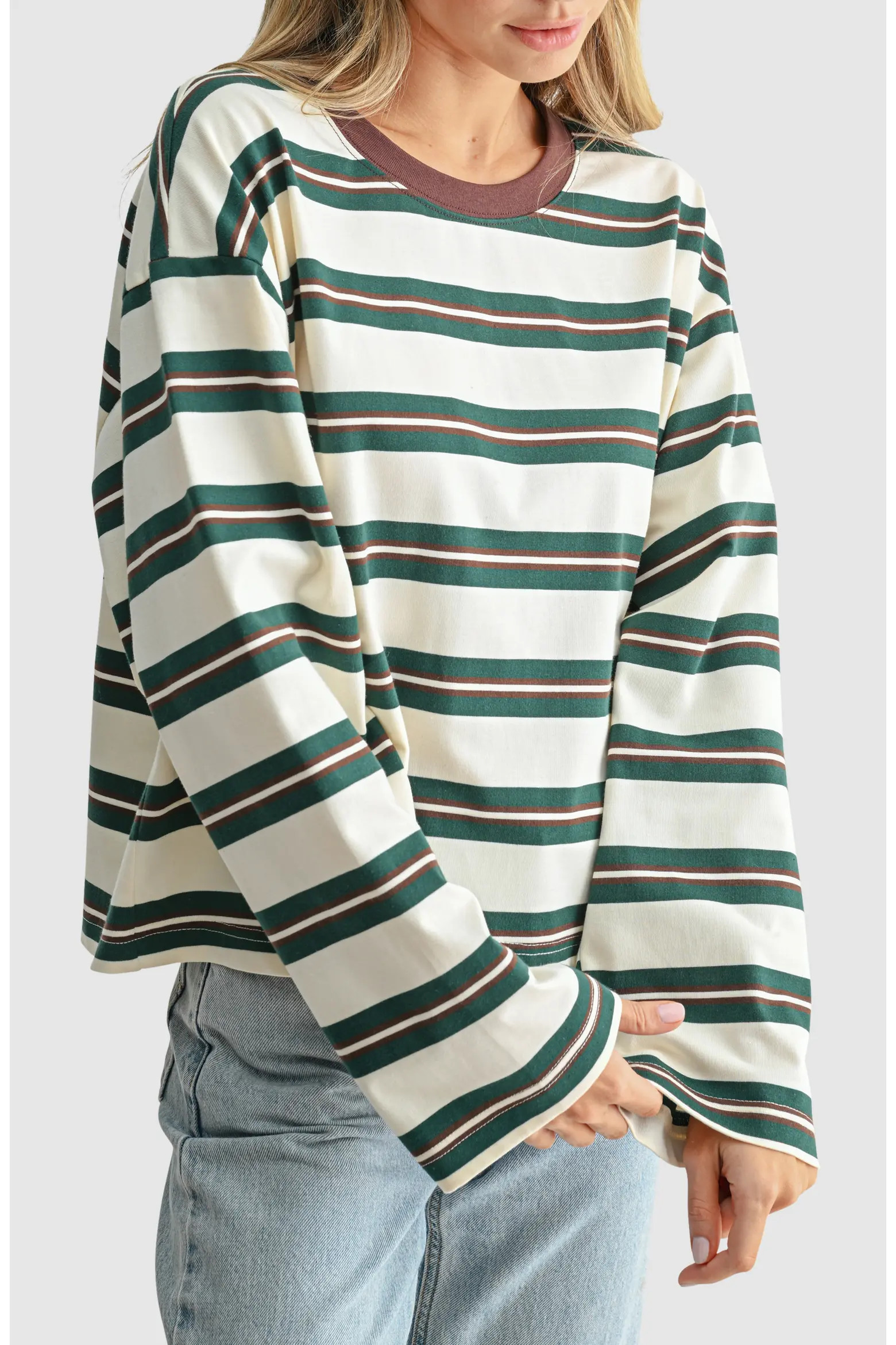 All in Favor Striped Long Sleeve T-Shirt (Women) | Nordstrom | Nordstrom