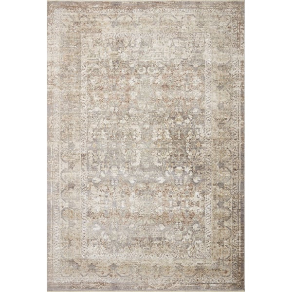 Sonnet SNN-08 Grey/Sage Area Rug | Rugs Direct