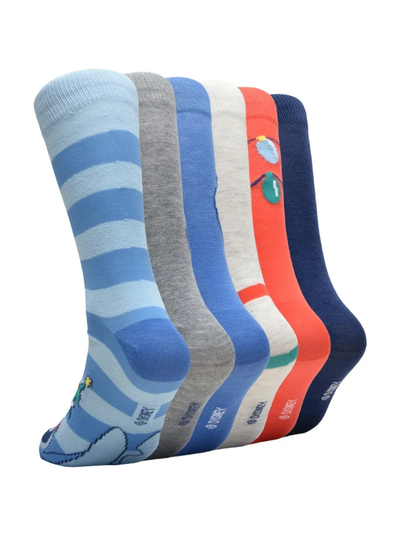 Stitch Men's 6-Pack Crew Socks, Sock Size 10-13 | Walmart (US)
