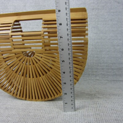 Bamboo Handbag Women Boho Summer Beach Vacation Wood Bag Purse Bohemian Ark Cage | eBay US