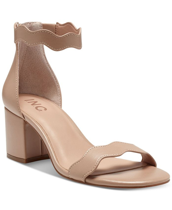 INC International Concepts Women's Hadwin Scallop Two-Piece Sandals, Created for Macy's & Reviews... | Macys (US)