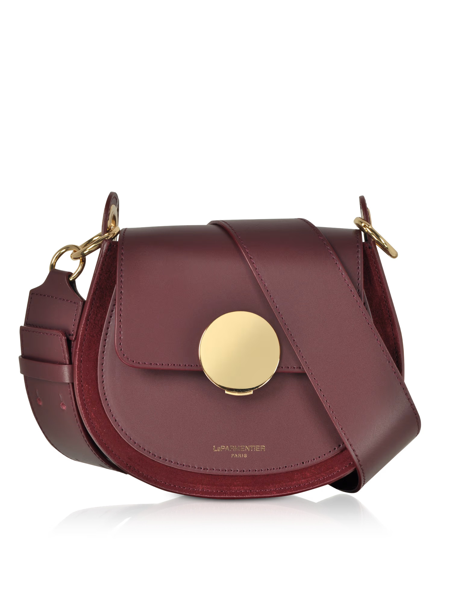 Yucca Suede & Leather Shoulder Bag - Red | Wolf & Badger