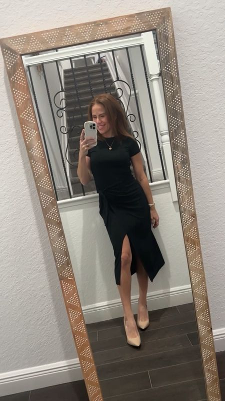 How good is this target dress?! It’s so soft and feels so luxe - love the flattering wrap silhouette. On sale under $20!! 

#LTKunder50 #LTKstyletip #LTKover40