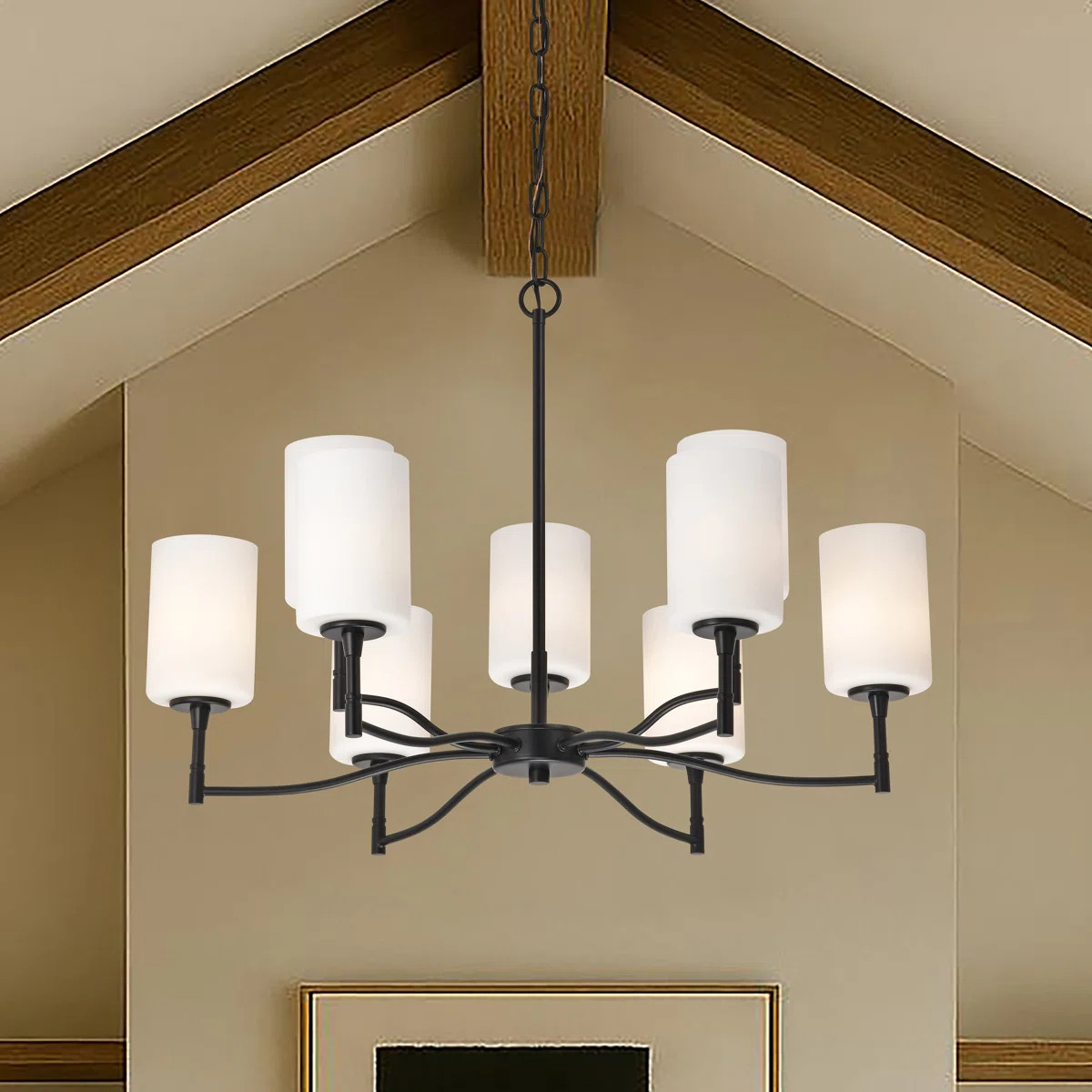 Liam Chandelier Opal Glass | Wayfair North America