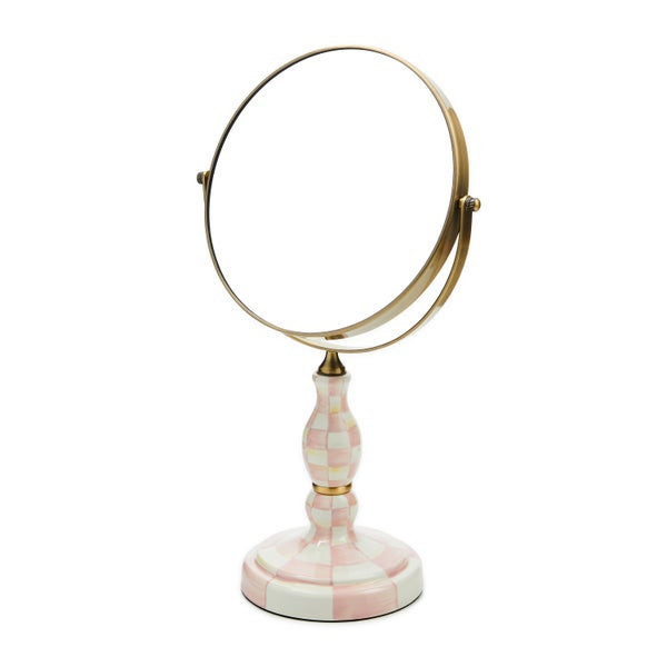 MacKenzie-Childs Rosy Check Vanity Mirror | MacKenzie-Childs